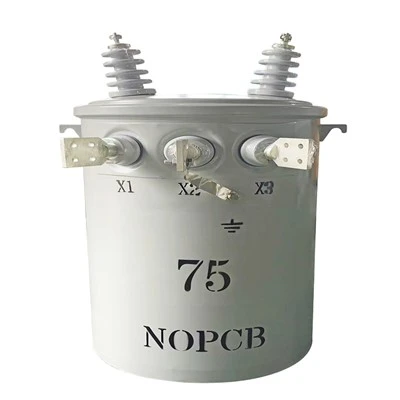 Enfaset stangmonteret transformer